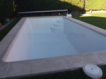 Piscina de fibra revestida con gresite