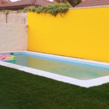 Piscina de obra totalmente equipada
